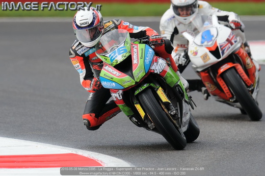 2010-05-08 Monza 0395 - La Roggia - Supersport - Free Practice - Joan Lascorz -  Kawasaki ZX-6R
